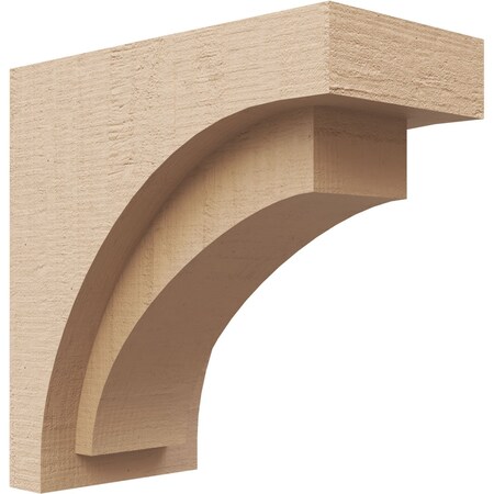Ekena Millwork 5"W x 10"D x 10"H Classic Rivera Rough Cedar Woodgrain TimberThane Corbel, Primed Tan CORUR05X10X10RIVRCPR
